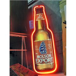 Molson export neon advertisment sign