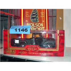 Mira 1953 CHevrolet pickup diecast metal collectors truck