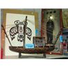 Image 1 : Hand crafted wooden boat model