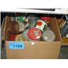 Image 1 : Box filled with vintage collectable tobacco tins