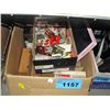 Image 1 : Box of assorted collectable cigar boxees, match boxes, misc items