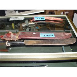 Vintage Machette with leather sheath