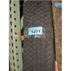 Black indoor/ outdoor rug