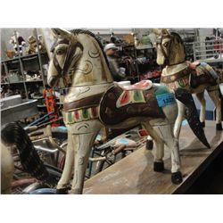 Painted wooden horse