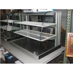 Lighted bakery pastries display cabinet