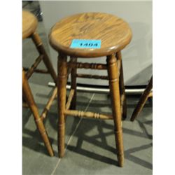 Solid oak barstool