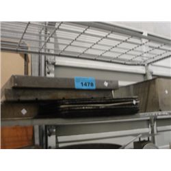 One shelf lot of restuarant kitchen equipment