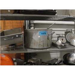 One shelf lot of restuarant kitchen equipment