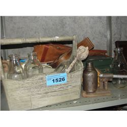 Shelf lot of vintage collectables, misc and decorative household items