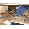 Image 1 : shelf lot of misc vintage rustic tools, blocks, ec