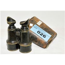 Pair of field binoculars made by Henry Hughes,
