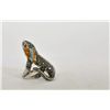 Image 1 : Hand Set Crystal Lizard ring