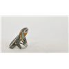 Image 2 : Hand Set Crystal Lizard ring