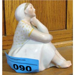 Art pottery figurine; manufactures stamp on bottom