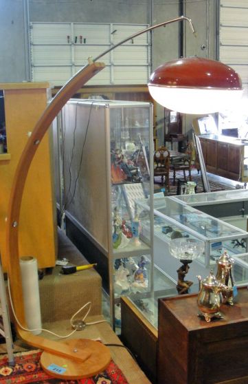 teak arc lamp
