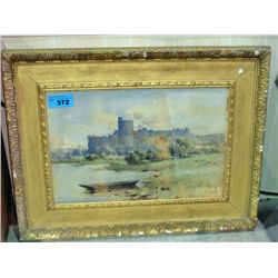 Framed original water color painting signed