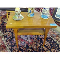 Midcentury modern teak side table made in denmark