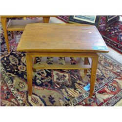 Midcentury modern teak side table made in canada