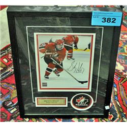 Framed Sidney crosby team canada signed print