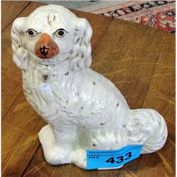 Staffordshire dog pottery figurine