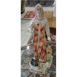 Early 1900s Russian art pottery figurine