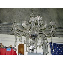 Hanging faux crystal chandalier