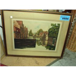 Framed limited edition signed and numbered print