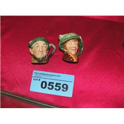 2 royal Doulton england bone china tobey mugs