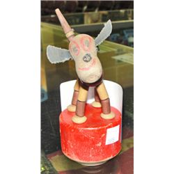 Early 1900s wooden manual childs toy