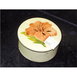 Moorcroft england art pottery lidded pin dish