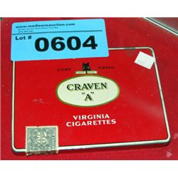 Vintage craven A cigarette tin