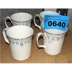 Set of 4 royal albert bone china memory lane