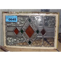 Leaded stained glass window