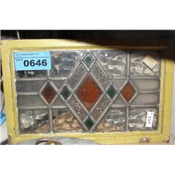 Leaded stained glass window