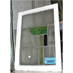 Leaded stained glass window