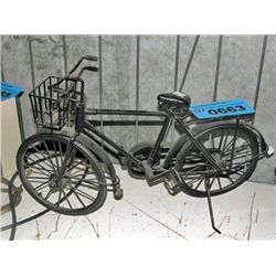 Metal crafted decorative bicycle