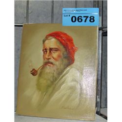 Original oil on canvas painting signed ballard