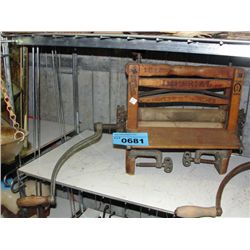 Late 19th century washing machine attach clothes