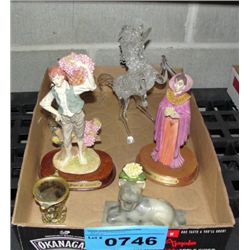 Box of collectables and decorative items