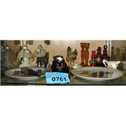 Shelf lot of assorted collectables and decorative