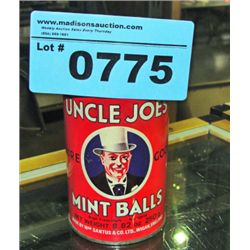 Vintage uncle Joes pure good mint balls