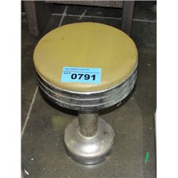 1950s soda shop chrome stool