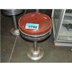 1950s soda shop chrome stool
