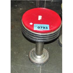 1950s soda shop chrome stool