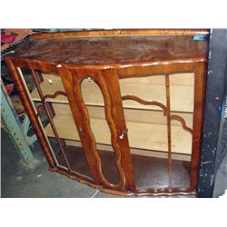 Walnut china cabinet