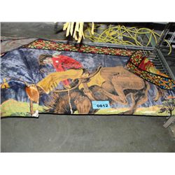 Cowboy motiff tapestry
