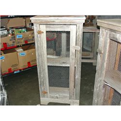 Rustic wooden cooling cabinet
