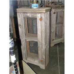 Rustic wooden cooling cabinet