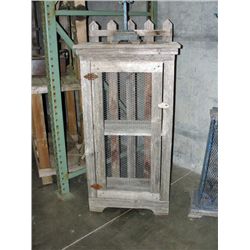 Rustic wooden cooling cabinet