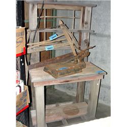 Rustic wooden yard cabinet
